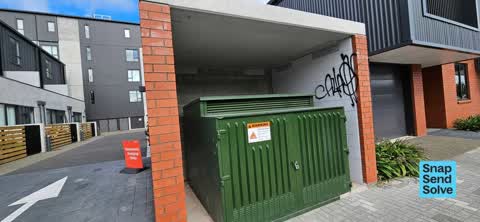 Graffiti on a fence, building or structure — a report photo
