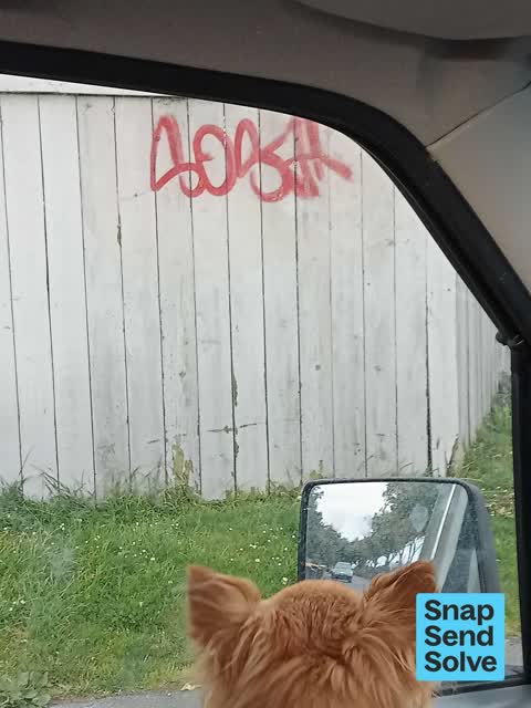 Graffiti somewhere else, a report photo