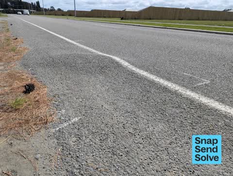 Damaged Road, a report photo