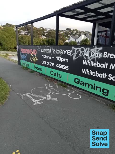 Graffiti somewhere else — a report photo