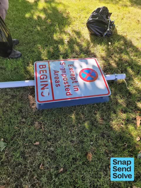Poles and Signage - General, a report photo