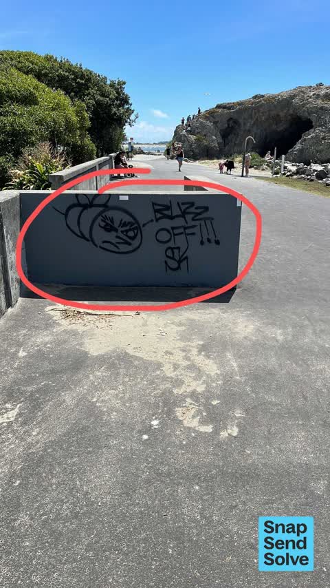 Graffiti on a fence, building or structure — a report photo