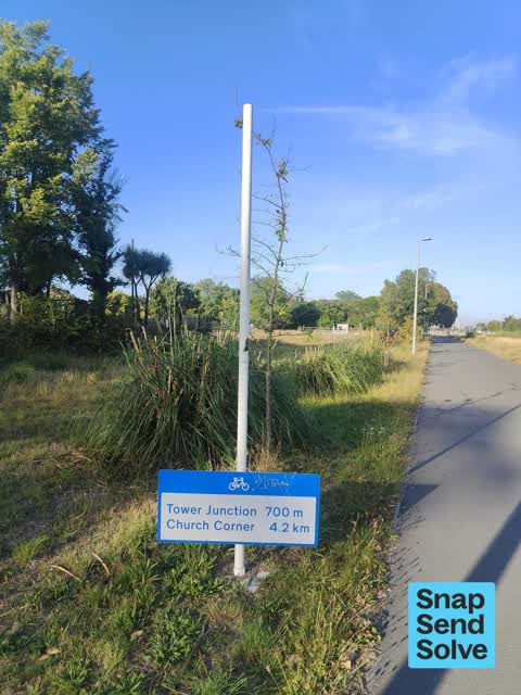 Damaged Street Sign — a report photo