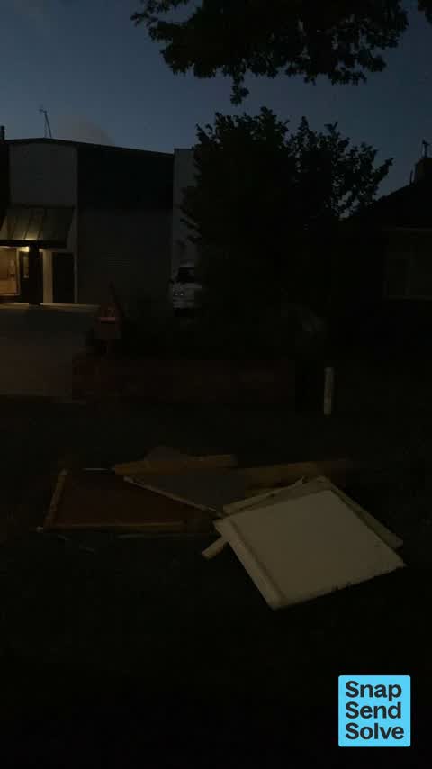 Dumped Rubbish, a report photo
