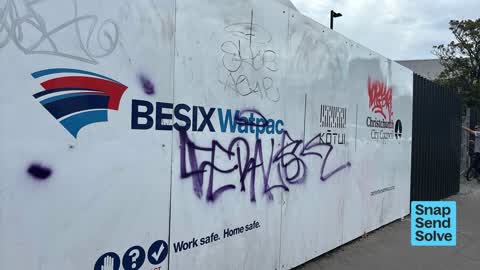 Graffiti on a fence, building or structure — a report photo