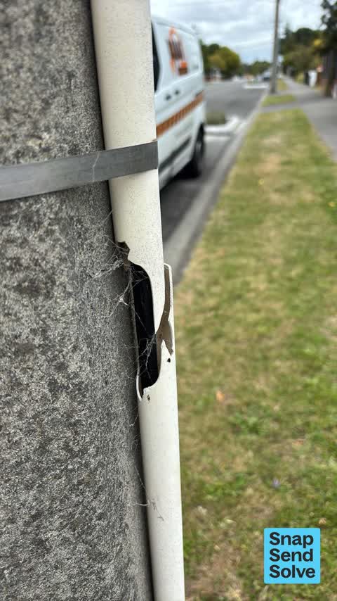 Graffiti on a cabinet, pole or railway asset, a report photo