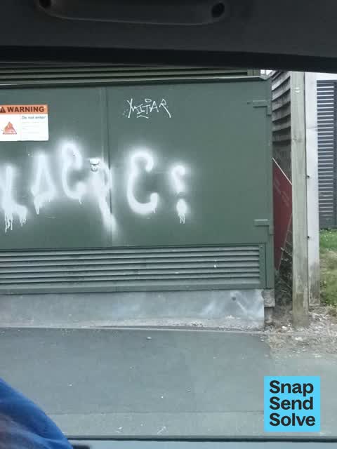 Graffiti somewhere else, a report photo