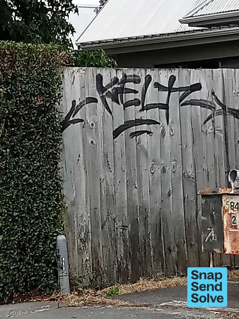 Graffiti somewhere else — a report photo
