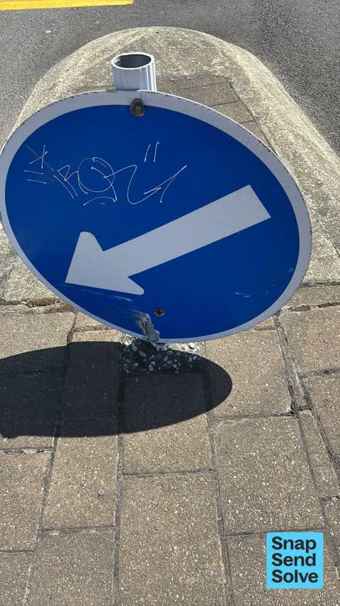 Graffiti on a sign, mural or public art, a report photo
