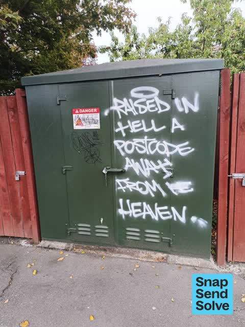 Graffiti somewhere else, a report photo