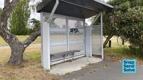 Graffiti on a fence, building or structure, a report photo