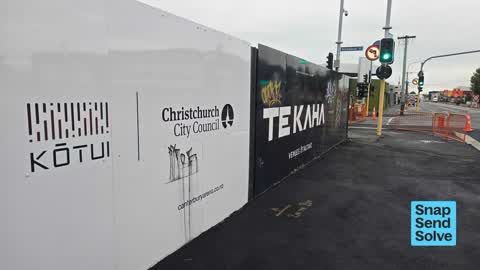 Graffiti on a fence, building or structure, a report photo