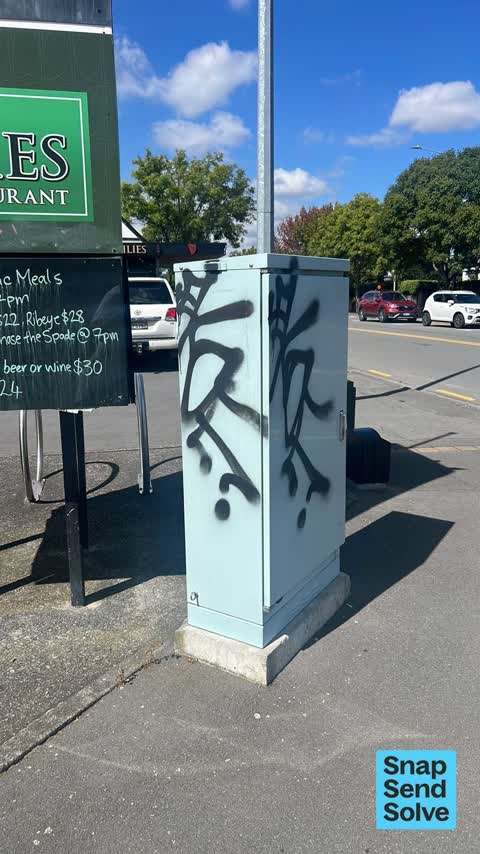 Graffiti somewhere else — a report photo