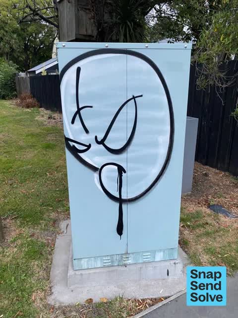 Graffiti on a playground or in a park — a report photo