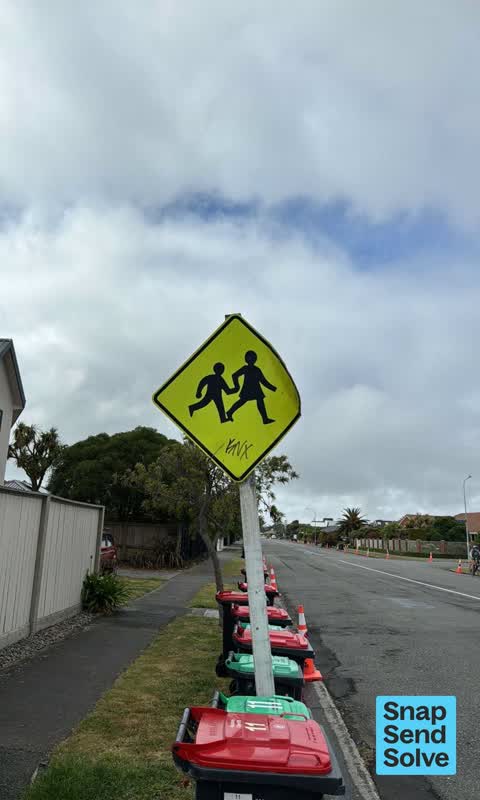 Damaged Street Sign, a report photo