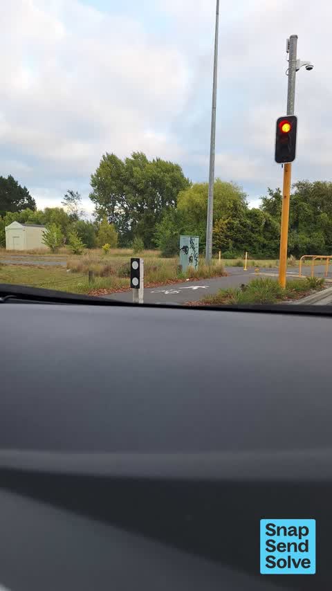 Graffiti on a traffic light pole or cabinet, or wa, a report photo