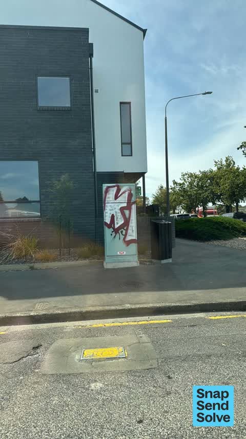 Graffiti on a fence, building or structure — a report photo