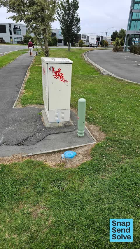 Graffiti on a fence, building or structure, a report photo