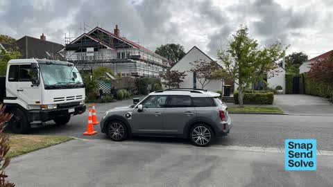 Hazard, vehicle, a report photo