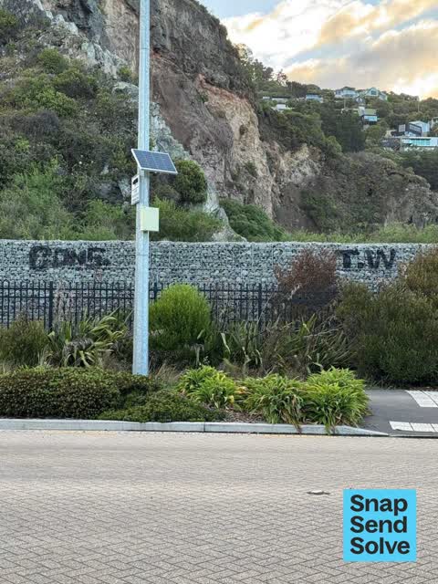 Graffiti on a fence, building or structure, a report photo