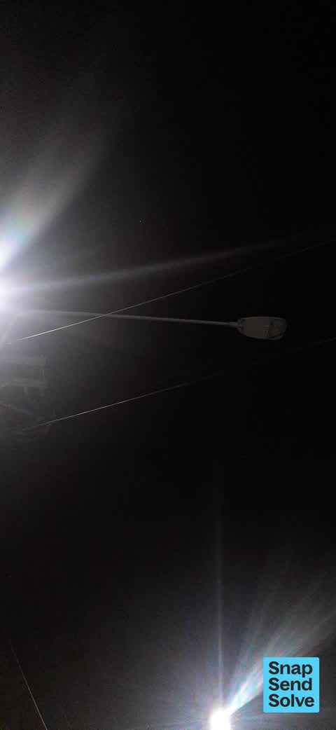 Street Light Outage — a report photo