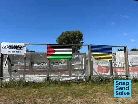 Graffiti on a fence, building or structure, a report photo