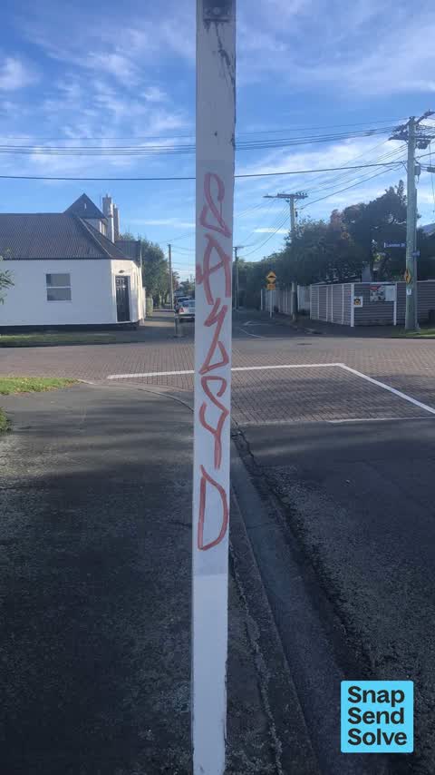 Graffiti on a fence, building or structure — a report photo