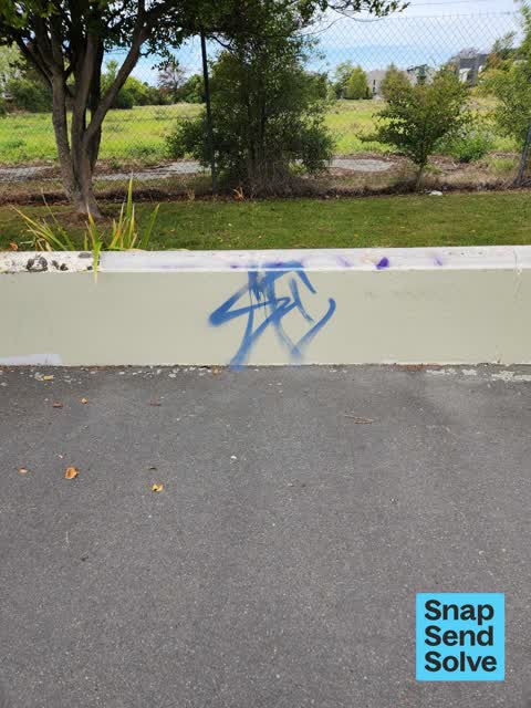 Graffiti on a fence, building or structure — a report photo