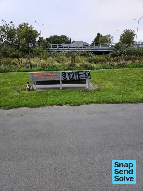 Graffiti on a fence, building or structure — a report photo