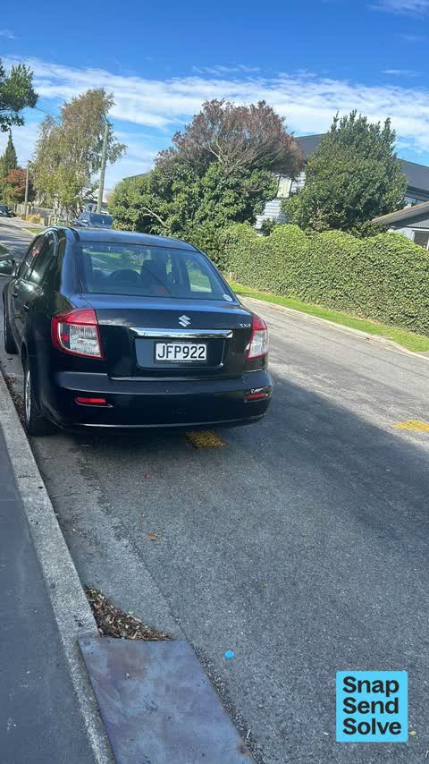 Hazard, vehicle, a report photo
