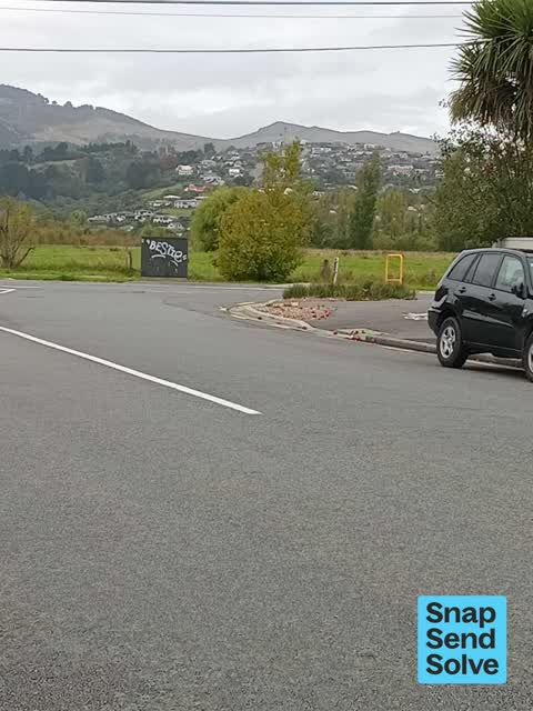 Graffiti on a traffic light pole or cabinet, or wa, a report photo
