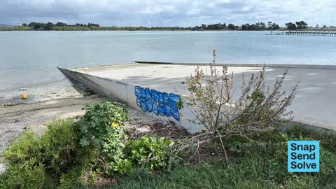 Graffiti on a fence, building or structure — a report photo