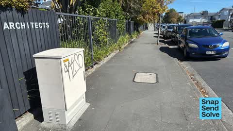Graffiti on a fence, building or structure, a report photo