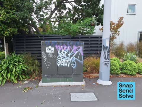 Graffiti on a fence, building or structure — a report photo