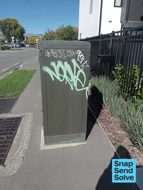 Graffiti on a fence, building or structure, a report photo
