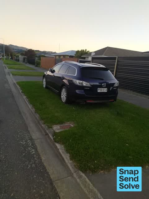 Hazard, vehicle, a report photo