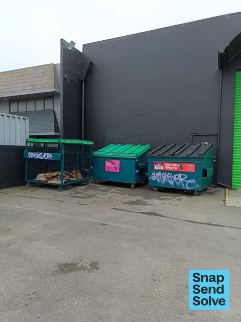 Graffiti on a fence, building or structure — a report photo
