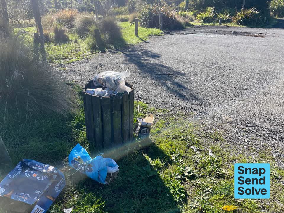 The photograph attached to this dumped rubbish report