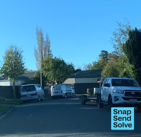 Hazard, vehicle, a report photo