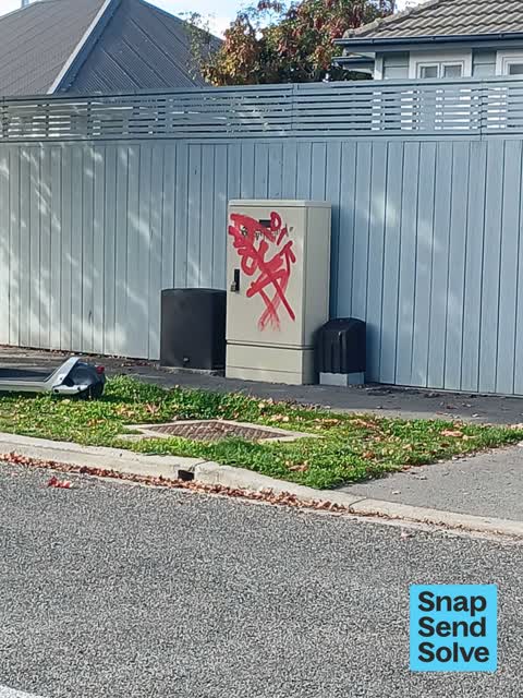 Graffiti on a fence, building or structure — a report photo