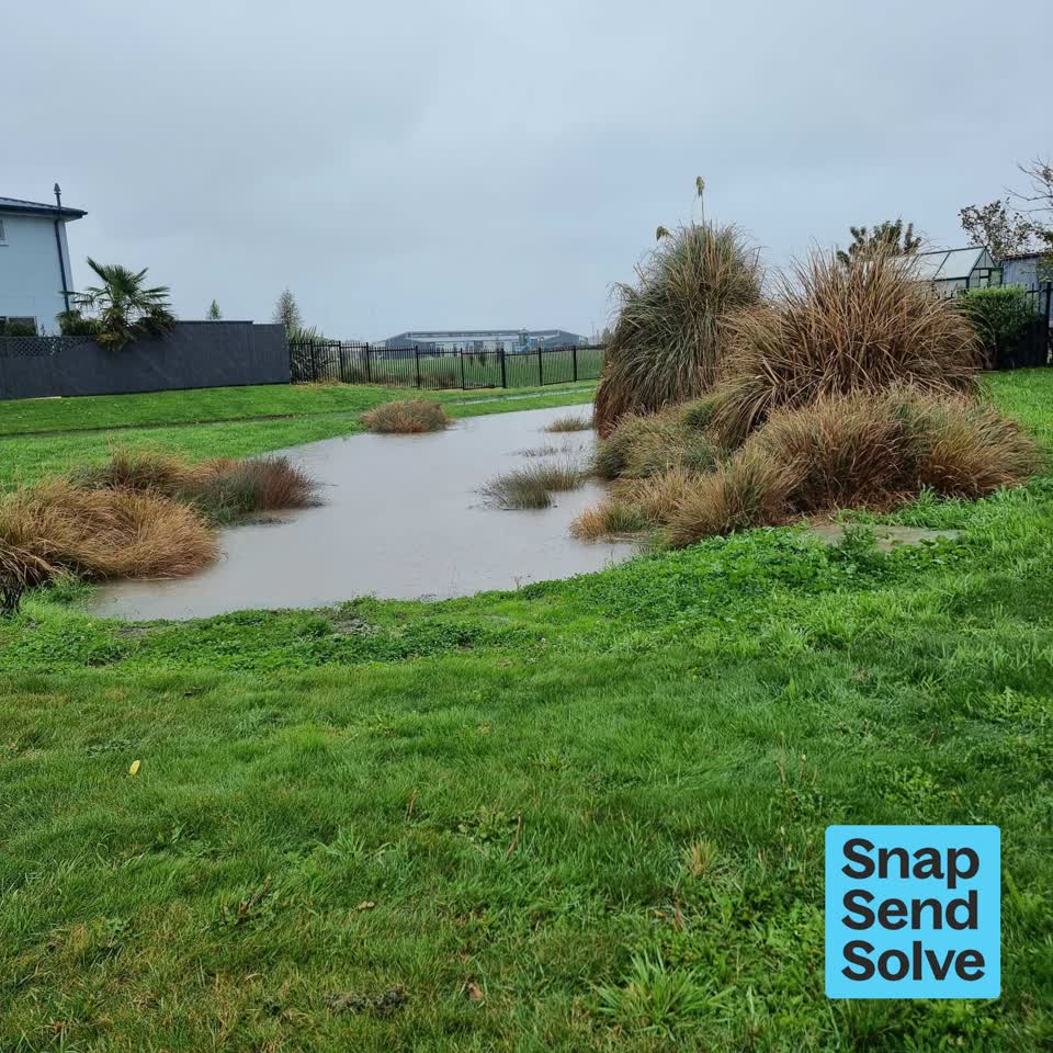 The photograph attached to this flooding report