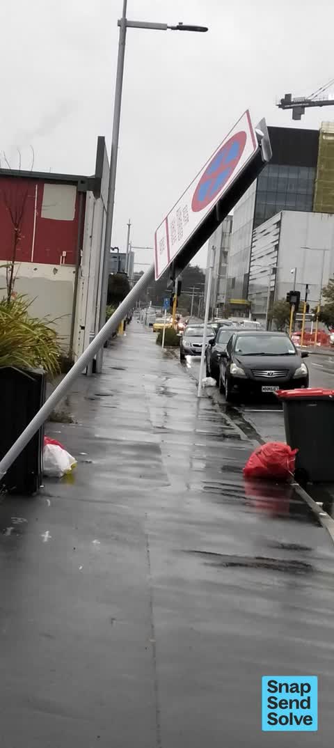 Damaged Street Sign, a report photo