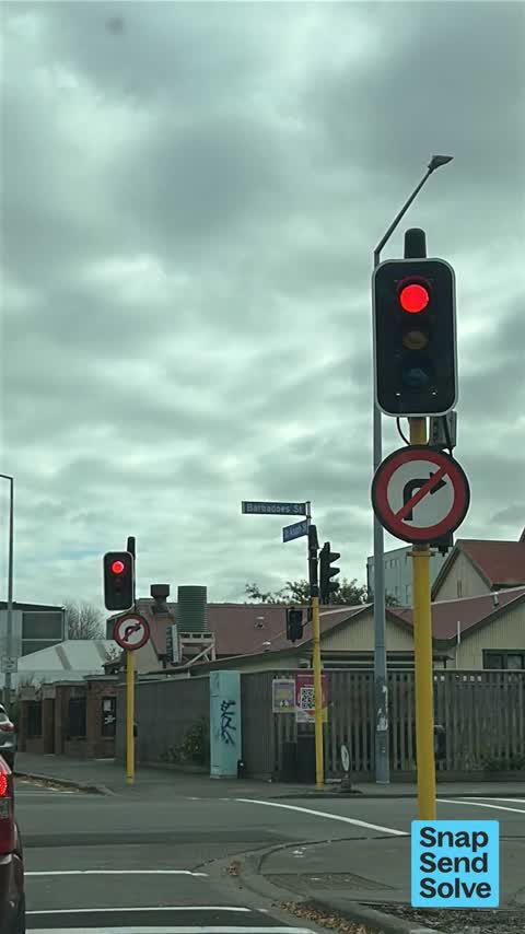 Graffiti on a traffic light pole or cabinet, or wa — a report photo
