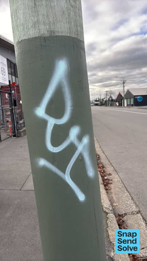 Graffiti on a fence, building or structure — a report photo