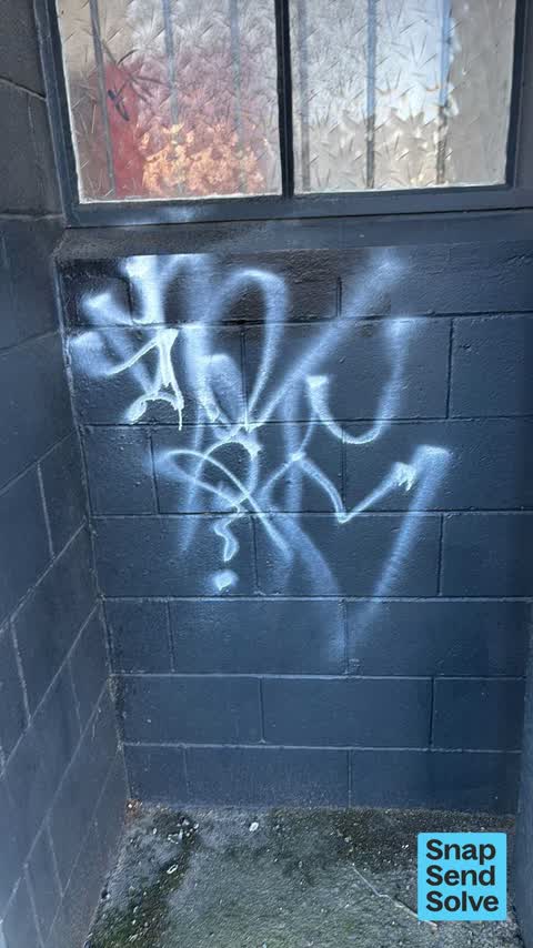 Graffiti on a fence, building or structure, a report photo