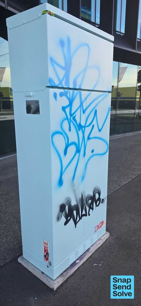 Graffiti on a fence, building or structure — a report photo