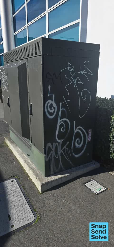 Graffiti on a fence, building or structure, a report photo