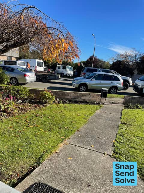 Hazard, vehicle, a report photo