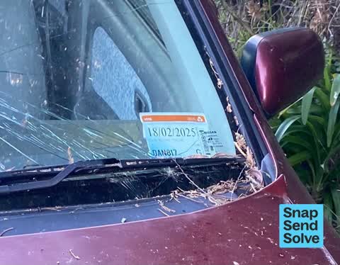 Abandoned Vehicle, a report photo