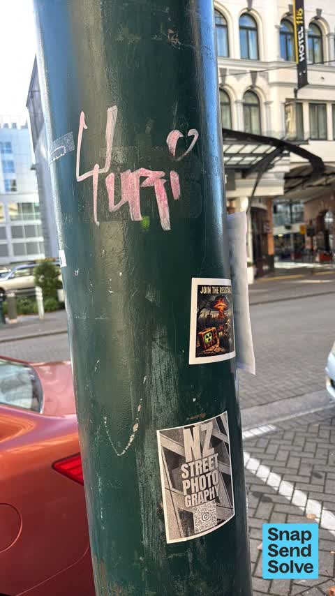 Graffiti on a fence, building or structure, a report photo